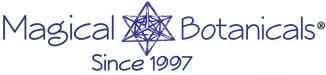 Magical Botanicals logo with a star-like symbol and text 'Since 1997' on a white background